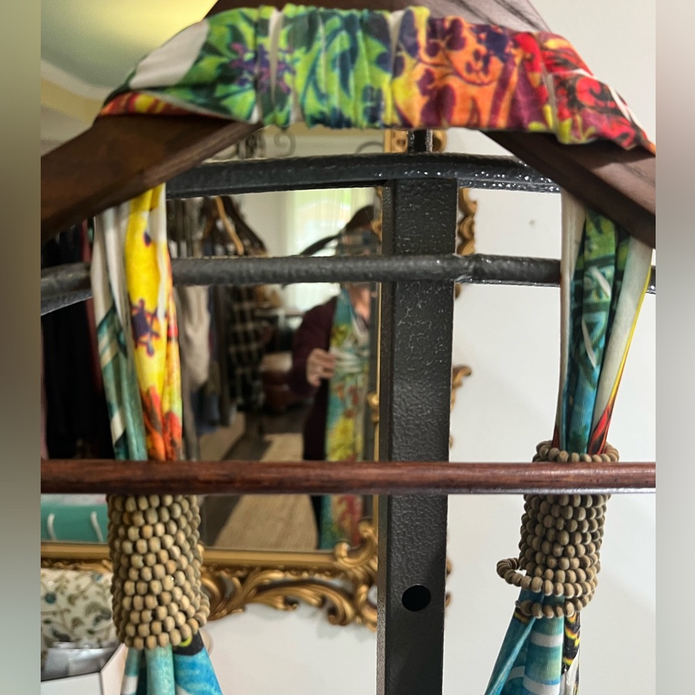 Cristinalove Turquoise and Yellow Halter Beachy Tropical Dress with Rhinestones - Picture 10 of 14